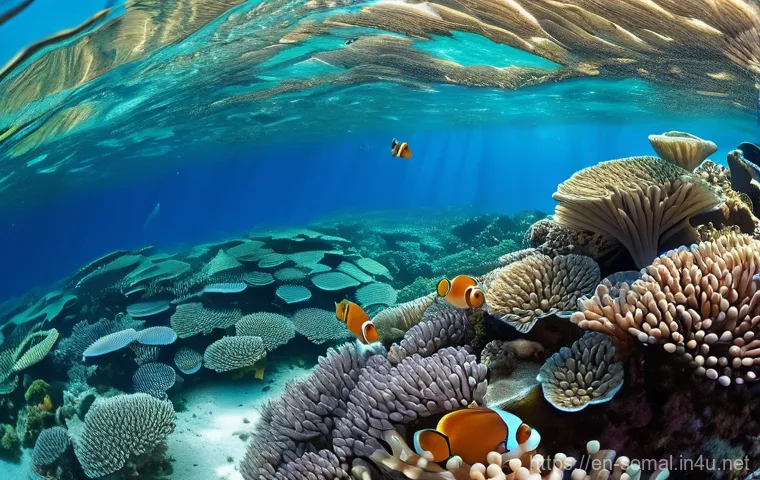 소말릴란드의 해양 생태계 - **Prompt:** "A breathtaking, hyper-realistic underwater photograph of a pristine coral garden in Som...